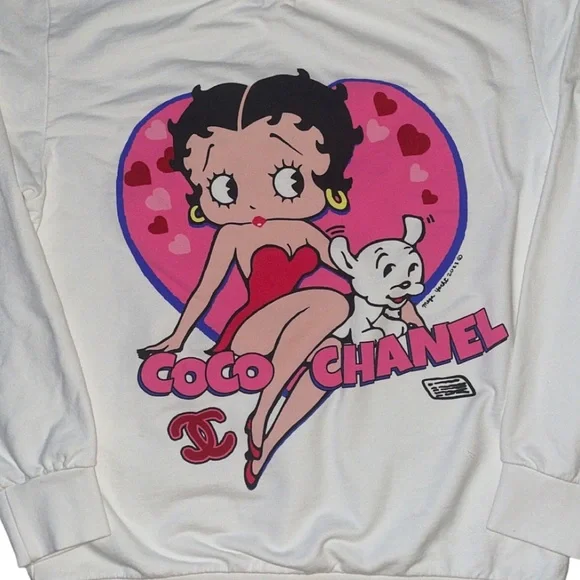 Coca Cola Betty Boop Pullover Mega Yacht Betty Boop Coco Chanel
